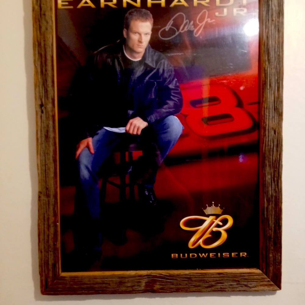 Dale Earnhardt Budweiser framed picture